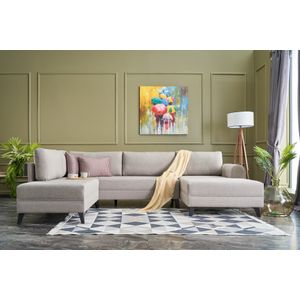 Belen - Ugao kauč na razvlačenje u krem boji