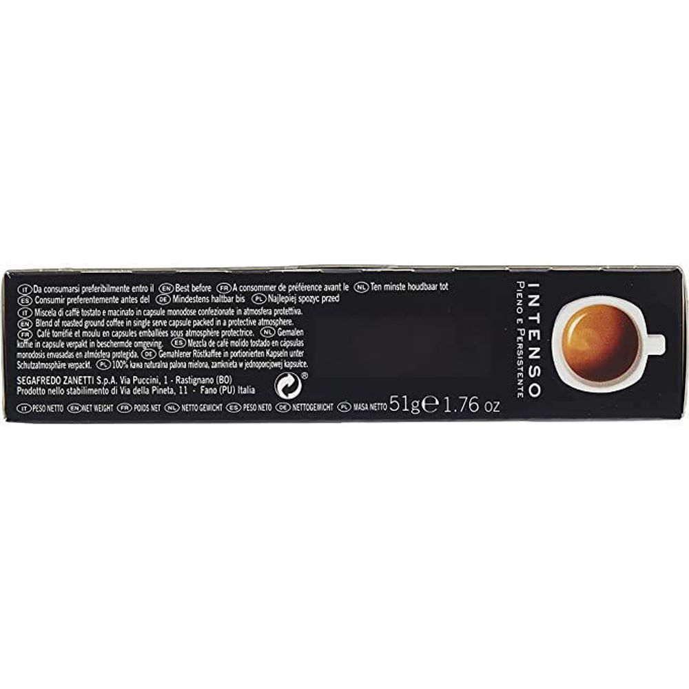 Segafredo Kapsule za kafu Intenso Nespresso kompaktibilne 10 kom slika 4