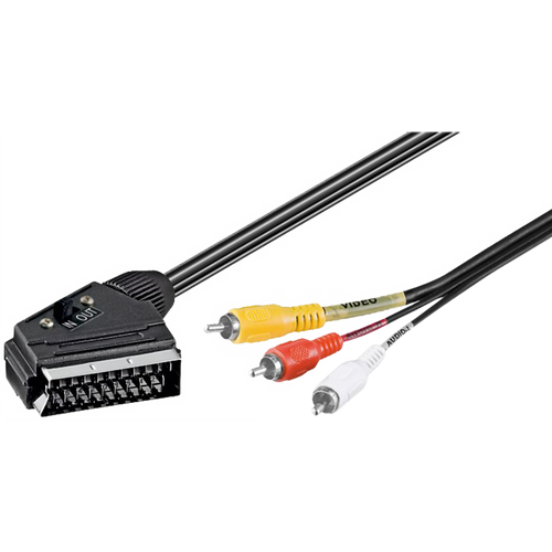 ZED electronic Scart - RCA (činč) kabel sa prekidačem, 1.5 met - VCSC/1,5 slika 2