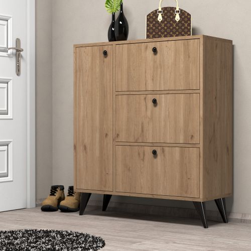 Bella 1802 Oak Shoe Cabinet slika 1