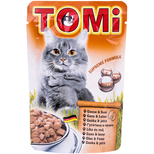 Tomi Hrana za mačke ALU vrećica Guska/Jetra 100g slika 1