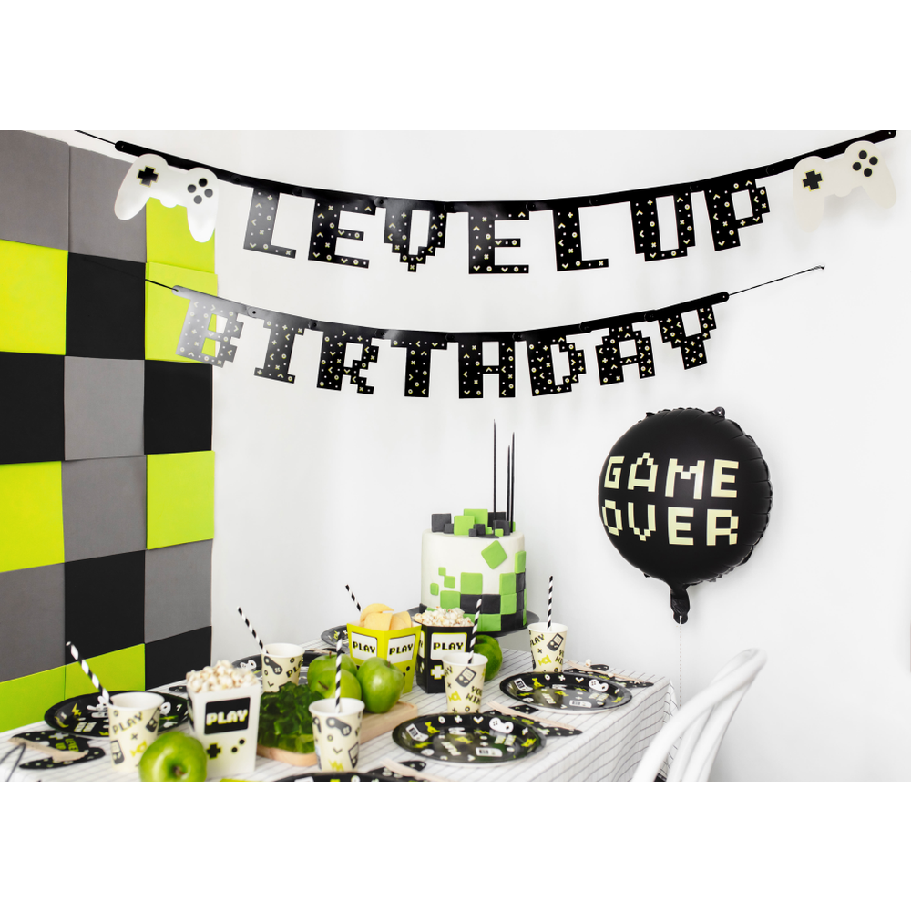 GRL110 Baner Level Up Rođendan 250cm slika 2