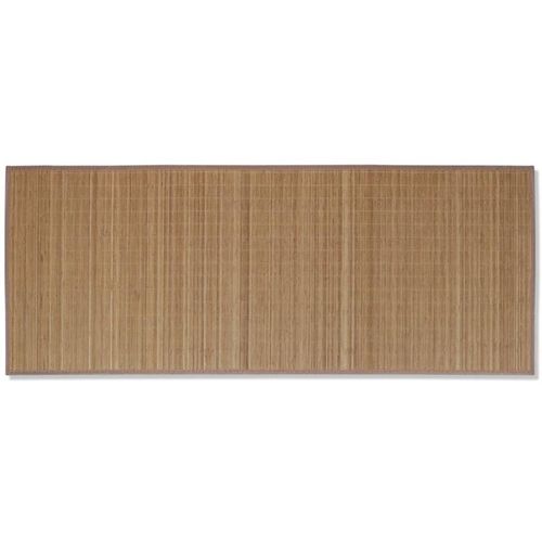 Pravokutni smeđi tepih od bambusa 150 x 200 cm slika 1