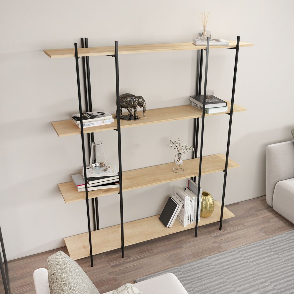Moss - Crna, Hrast Crni Regal slika 3