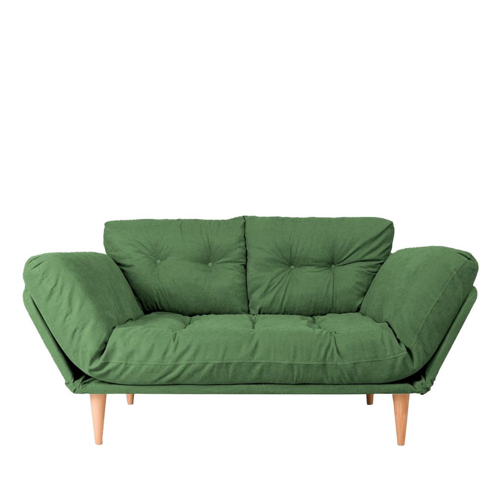 Nina Daybed - Zeleni GR106 Trokrvni Kauč na Razvlačenje slika 2
