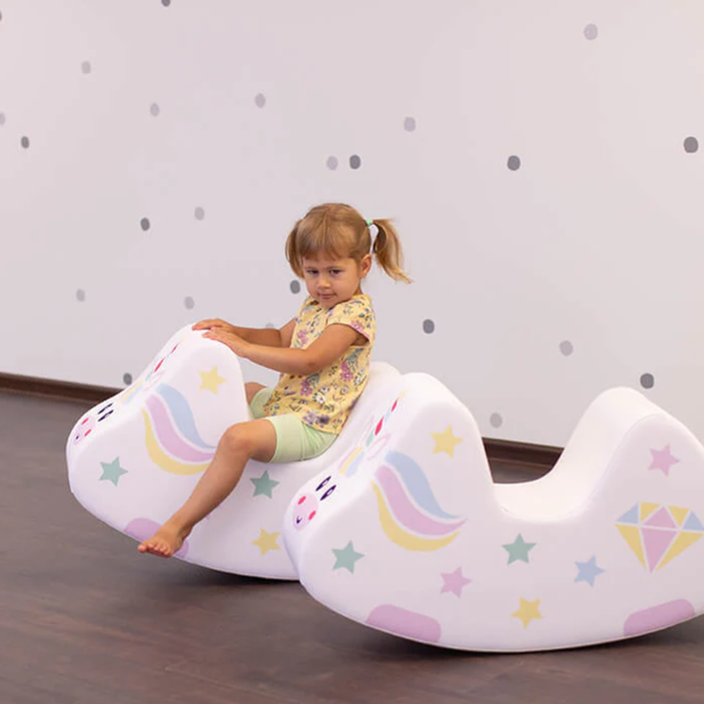 IGLU Soft Play Ljuljačka JEDNOROG - Bijeli slika 3