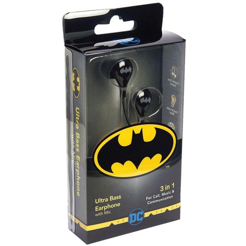 DC Slušalice sa mikrofonom, Batman, 3.5 mm - BATMAN Ultra Bass Earphone with Mic slika 6