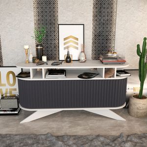 Stor - Bijeli i Antracit Sideboard