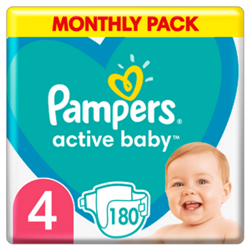 Pampers Active baby - mesečno pakovanje pelena XXL slika 4