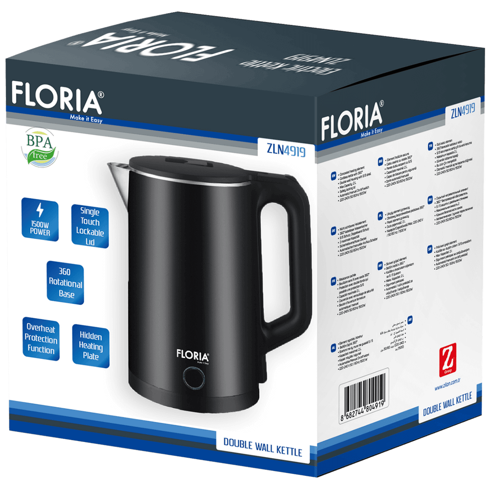Floria Kuhalo za vodu, zapremina 2.0 l, 1500 W - ZLN4919 slika 2