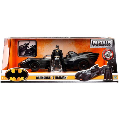 DC Comics Batman Batmovil 1989 metal auto + figura slika 6