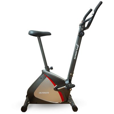 Xplorer magnetni bicikl Ultimate je idealna mašina za vežbanje za početnike i napredne korisnike jer možete izabrati laganu ili intenzivnu vežbu. Vežbanje sa magnetnim biciklom smanjuje masnoću, jača mišiće i poboljšava kardiovaskularni sistem. Sagorevanje kalorija nikada nije bilo lakše, a sada je to moguće iz udobnosti sopstvenog doma. Trake za pedale omogućavaju efikasnije pedaliranje guranjem nadole ali i podizanjem nagore. Ovaj magnetni bicikl dolazi sa zamajcem od 2 kg.