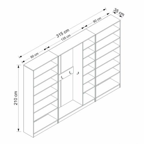 Kale - 8124 White Hall Stand slika 4