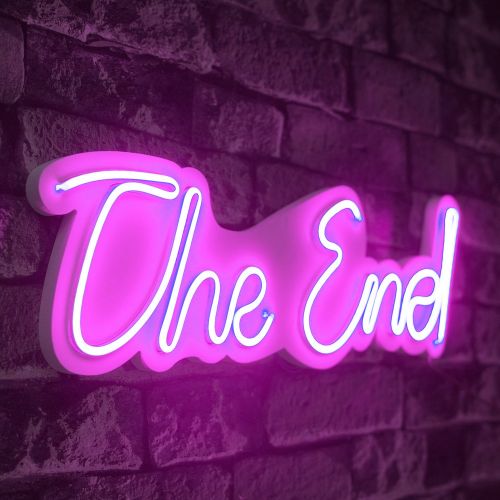 Wallity Ukrasna plastična LED rasvjeta, The End - Pink slika 7