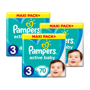 Pampers Active Baby Maxi Pack x3