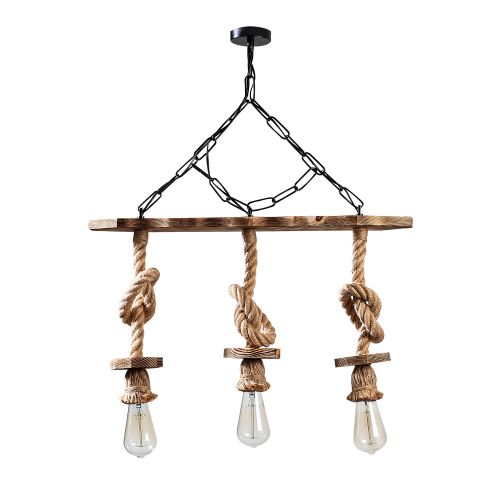 Erebos - 111-AV BlackWooden Chandelier slika 4