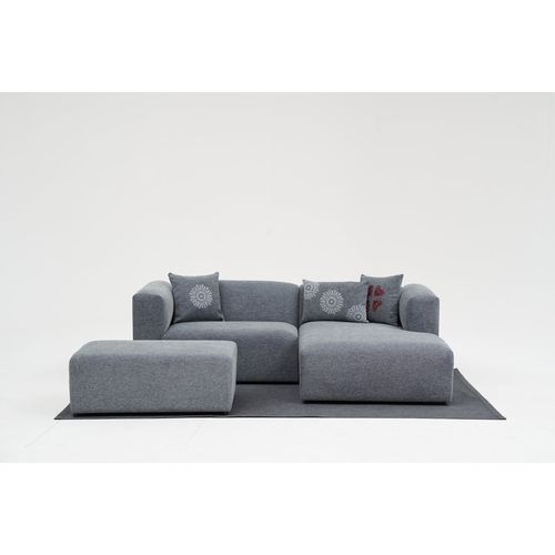Linden Mini Right - Grey Grey Corner Sofa slika 2
