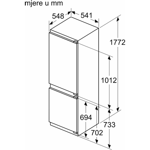 Bosch ugradbeni hladnjak KIV86VFE1 slika 11