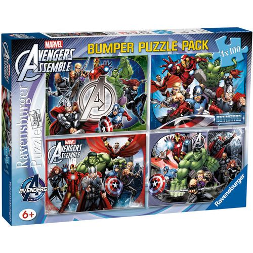 Marvel Avengers puzzle 4x100pcs slika 5