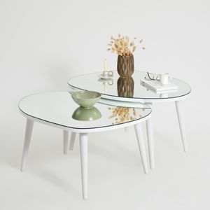 Gusto - White White Nesting Table (2 Pieces)