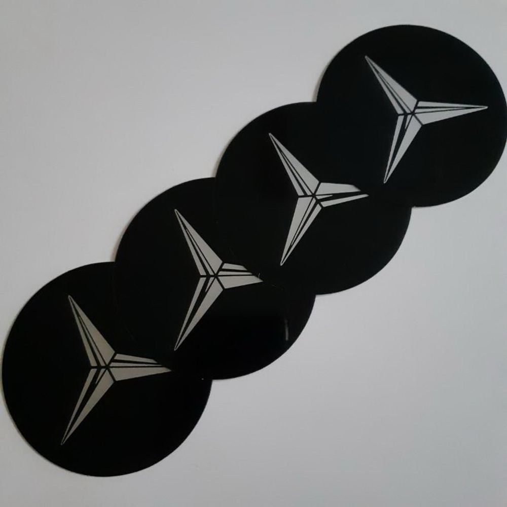 AMBLEMI ZA RATKAPE MERCEDES FI76mm (SET 4 KOMADA) slika 1