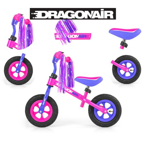 Milly Mally dječji bicikl bez pedala Dragon Air rozi slika 3