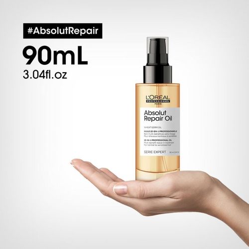 Loreal Professionnel Paris Absolut Repair 10 u 1 profesionalno višenamensko ulje bez ispiranja za normalnu do osetljivu kosu 90ml slika 3