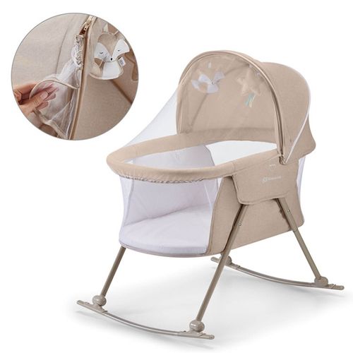 Kinderkraft prenosivi krevetac kolevka LOVI beige slika 6