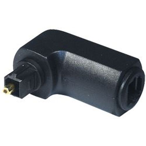 Transmedia Toslink plug to Toslink jack angled adapter slika 1