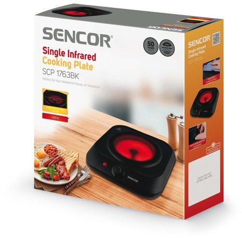 Sencor SCP 1763BK jednostruka infracrvena ploča za kuhanje slika 10