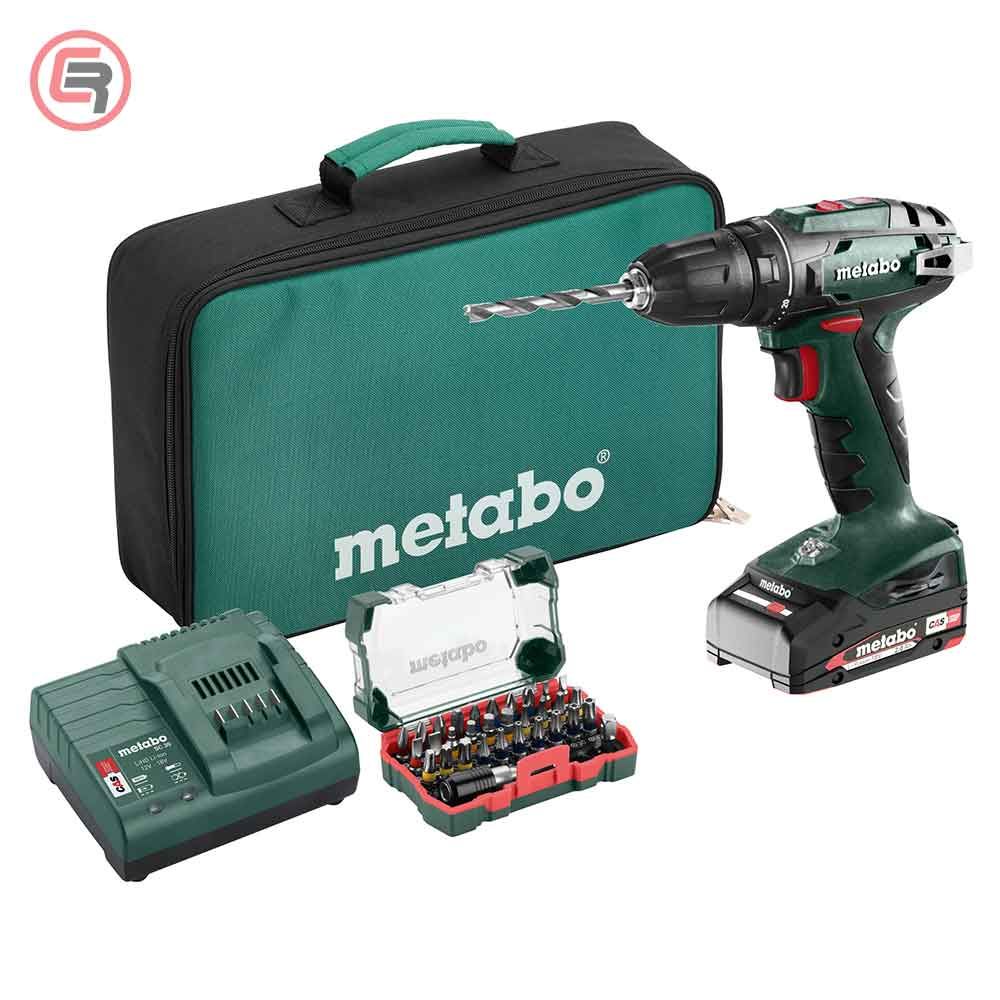 Metabo Bušilica-Odvijač Aku BS 18 1 x AKU (2,0 Ah) SC 30 U Torbi + Bit - Box SP – 602207580 slika 1