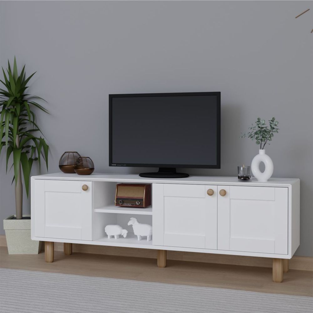 TV Stalak Bohemian 1600-70, bijele boje slika 2
