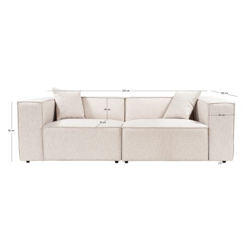 Atelier Del Sofa Dvosjed, Lora 2 Seater - Light Brown slika 10