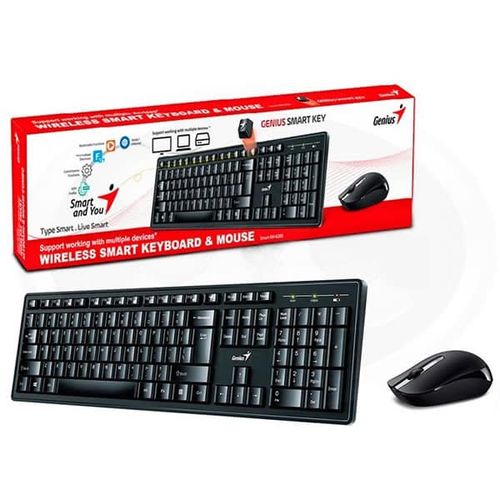 Genius Smart KM-8200 US 2u1 bežični komplet tastatura+miš crni slika 3