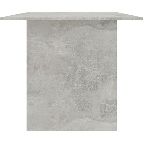 Blagovaonski stol siva boja betona 180 x 90 x 76 cm od iverice slika 24