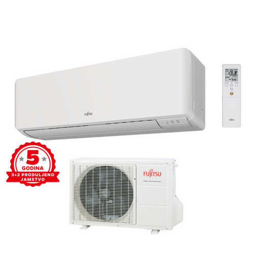 Fujitsu Super Eco Inverter klima uređaj 2,5kW ASYG09KMCF/AOYG09KMCC slika 1