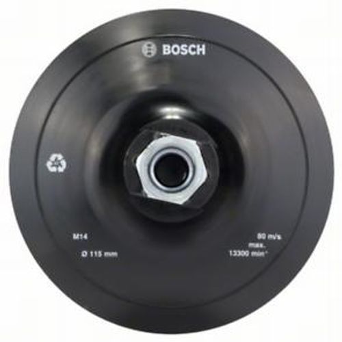 Bosch Tanjur gumeni sa čičak prihvatom za male kutne brusilice slika 1
