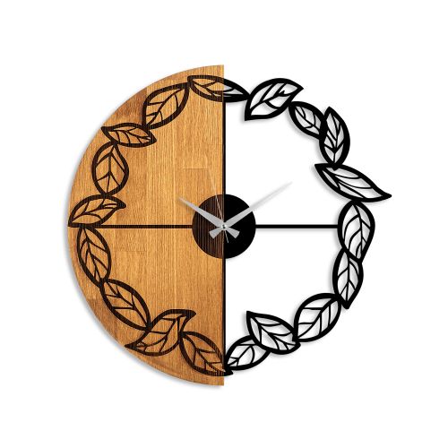 Wallity Ukrasni drveni zidni sat, Wooden Clock - 68 slika 5