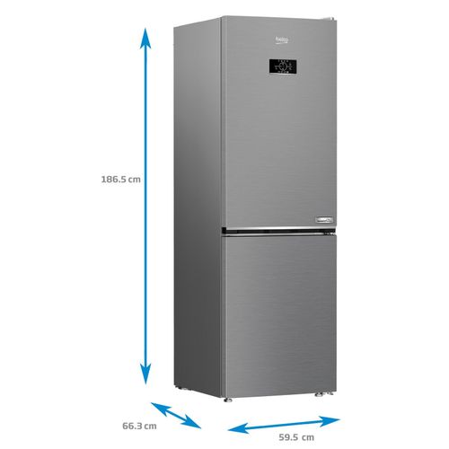 Beko B5RCNA365HXB Frižider sa zamrzivačem, NeoFrost, 316 L, Visina 186.5 cm, Širina 59.5 cm, Aluminium srebrna boja slika 7