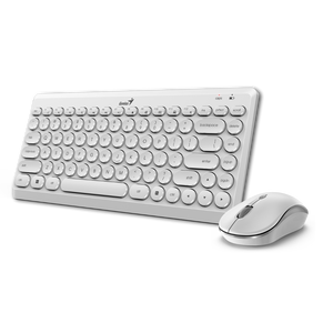 Tipkovnica + miš Genius Luxemate Q8000, bežična, bijela