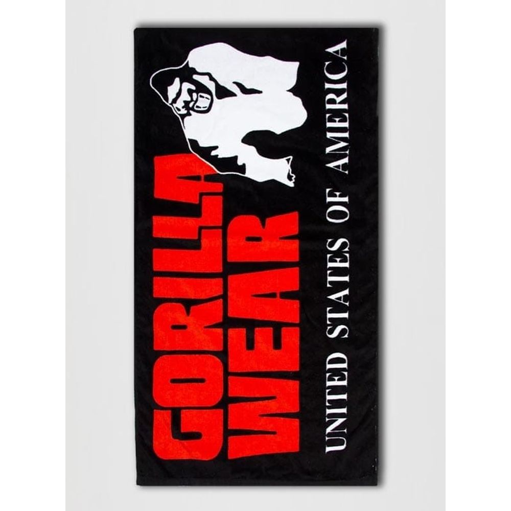 Gorilla Wear Funkcionalni peškir za teretanu, Crno/Crveni slika 2