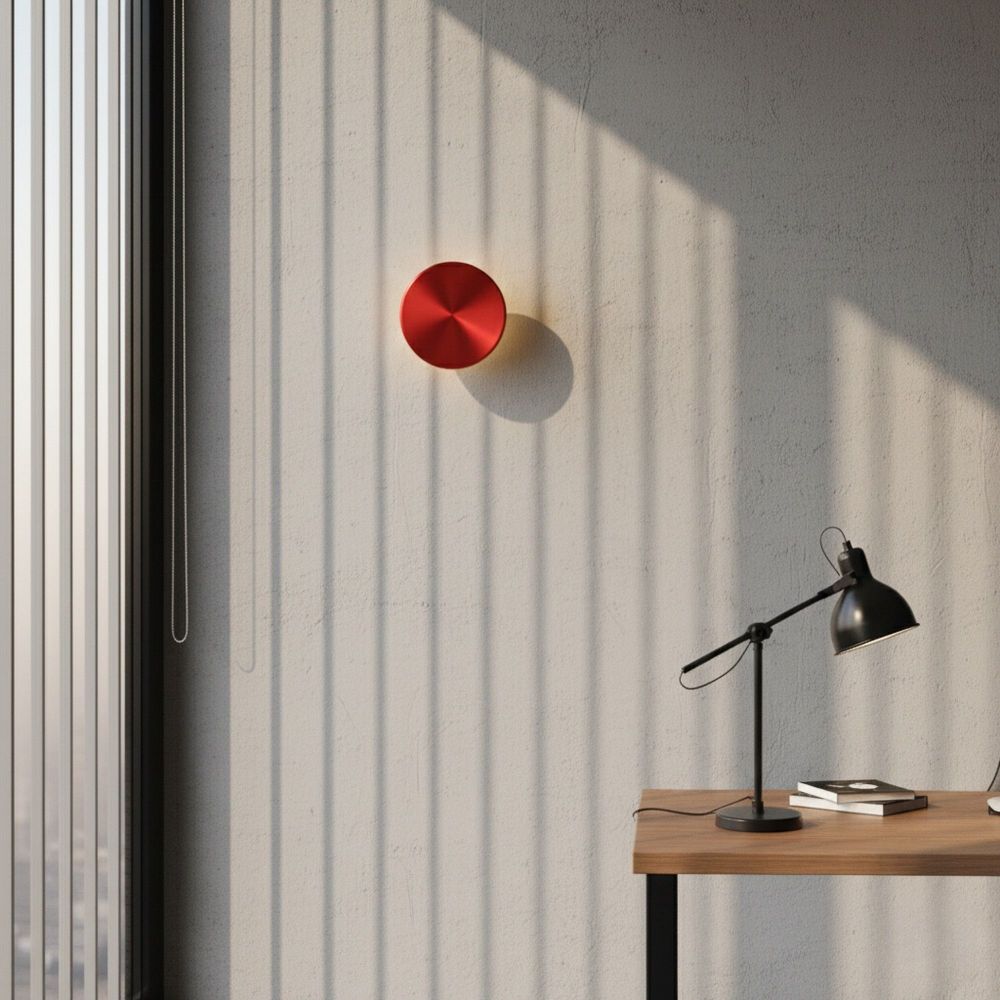 Zidna Lampa Aura - 15520 - M - K, boje: Crvena slika 1