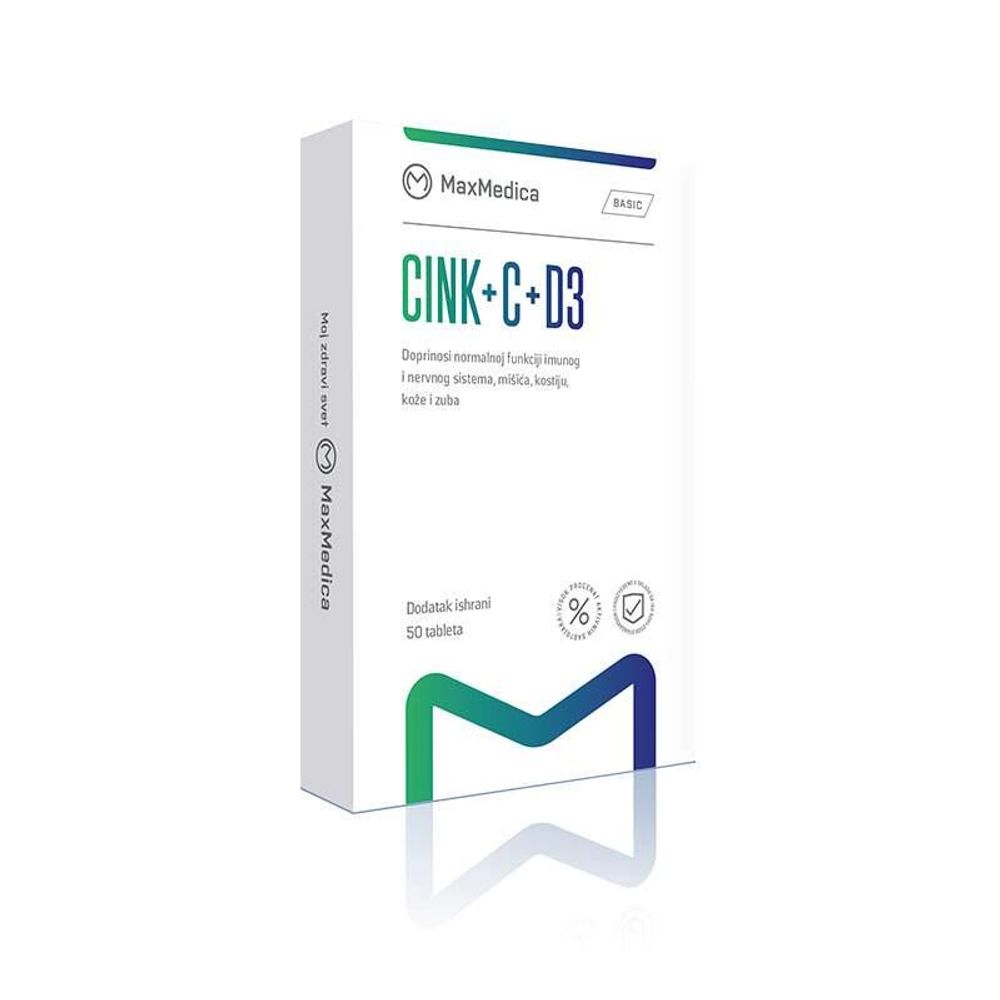 Maxmedica Cink + C + D3 50 Tableta slika 1