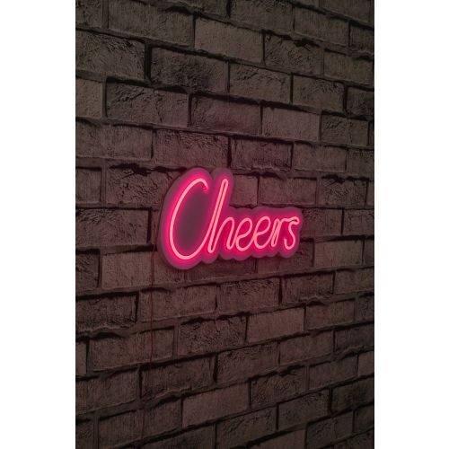 Wallity Ukrasna plastična LED rasvjeta, Cheers - Pink slika 1