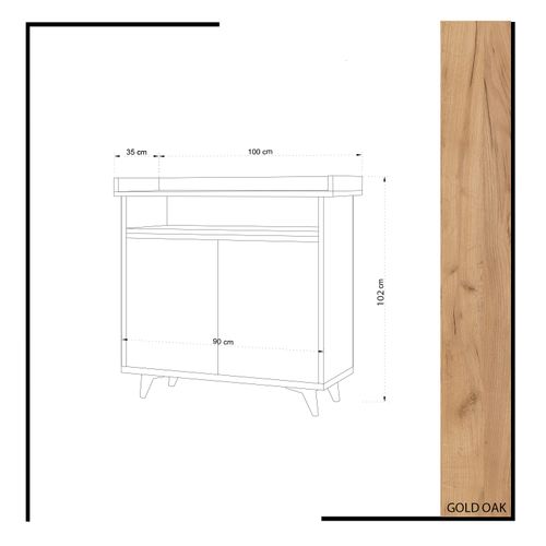 SOLEA Oak
Yellow Shoe Cabinet slika 4