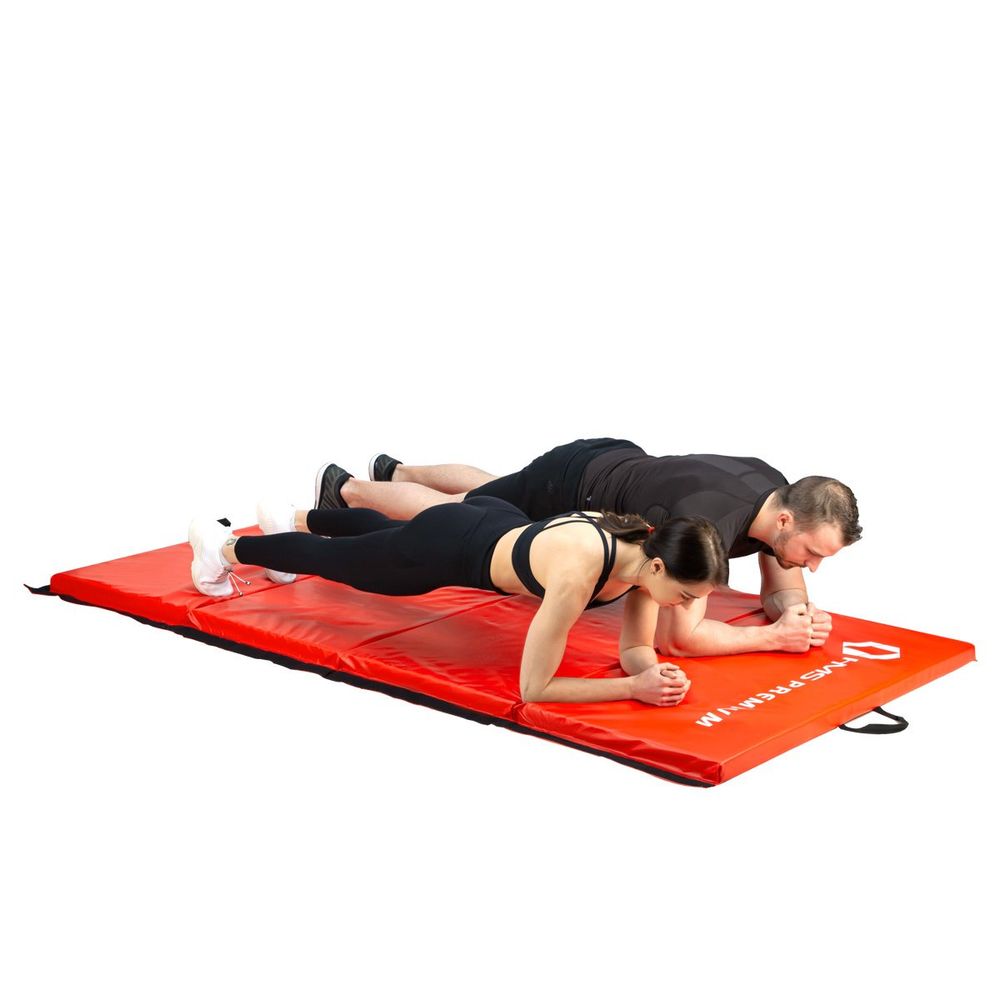 Mgs01 gimnastički sklopivi madraci 2400x1200mm crveni hms premium slika 4