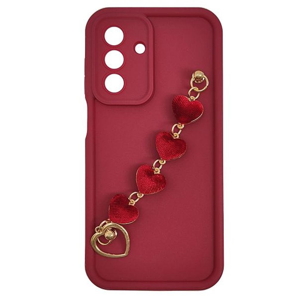 MM TPU SAM GALAXY A16 4G/5G SILICONE CANDY WRIST STRAP R Heart slika 1