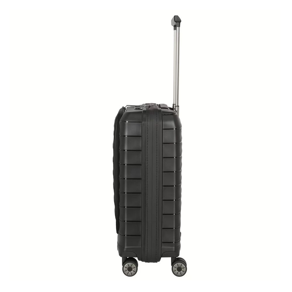 Travelite kofer 55 cm ABS Mooby sa prednjim džepom, 076846-01, crni slika 2
