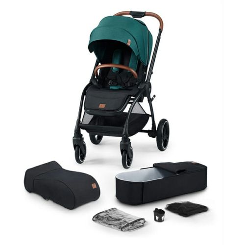 Kinderkraft Kolica Evolution Cocoon 2u1, midnight green slika 11