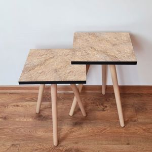 Nesting stolovi 2Shp389 - (2 komada) - boje: bež